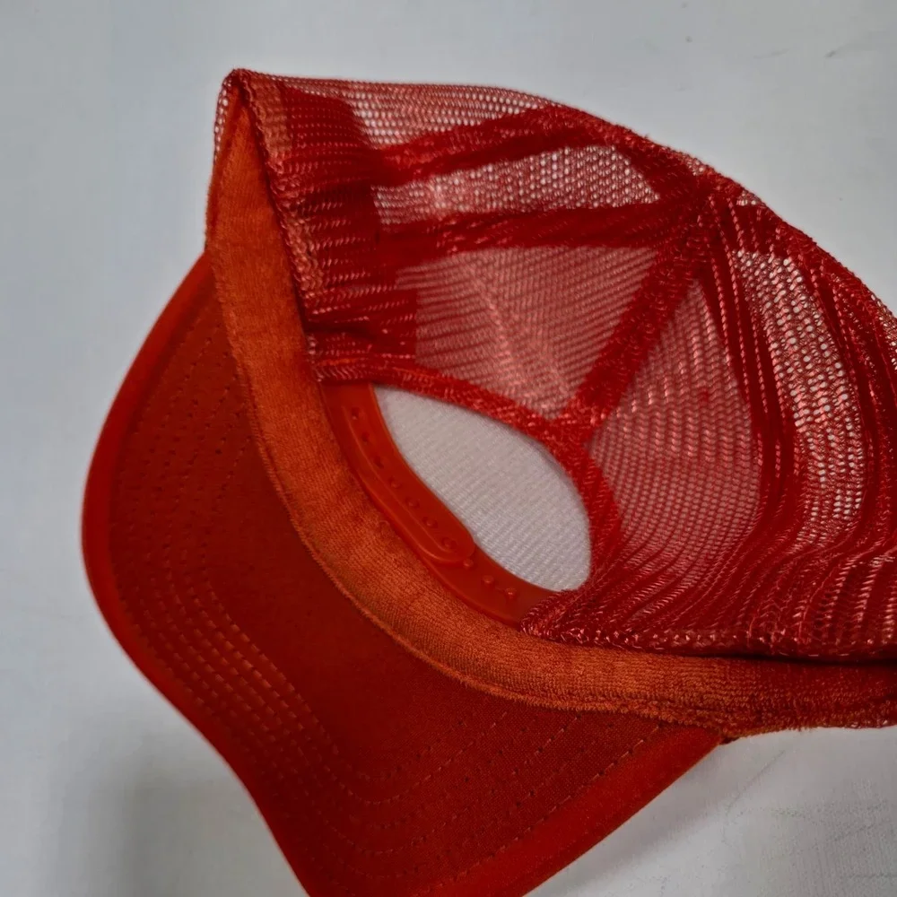 Port Sandz Trucker Hat Orange See You Lakeside Patch Snapback Mesh Outdoors